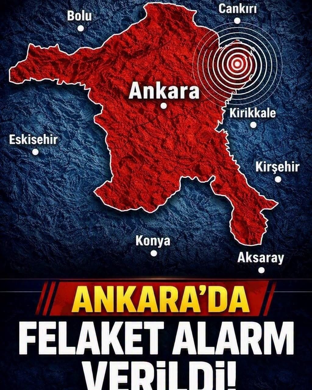 Ankara’da Alarm Verildi